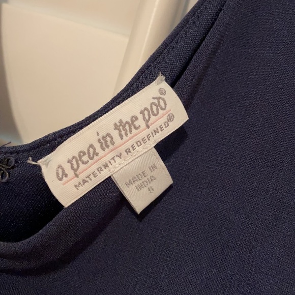 A Pea in the Pod Maternity Dress - Navy - Small - Picture 3 of 3